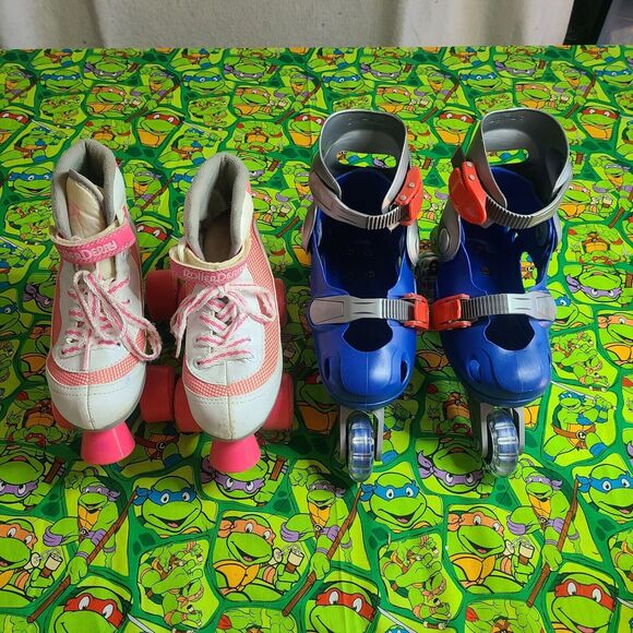 Girestar Roller Size2 Derry Skates. beginner Roller blades Wheels missing - Picture 1 of 12